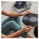 Schallplatten als Symbol für Jahrzehnte-Musik